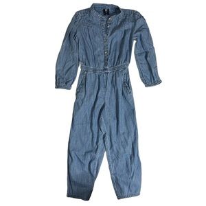 Girls Longsleeve Denim Romper XS